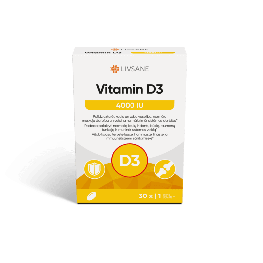 LIVSANE VITAMIIN D PEHMEKAPSLID 4000IU N30