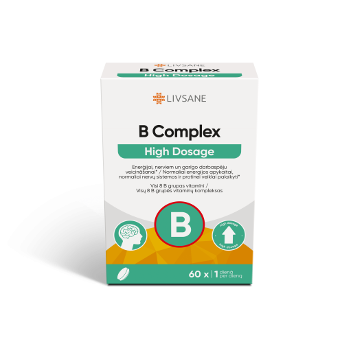 LIVSANE VITAMIIN B KOMPLEKS TBL TUGEVATOIMELINE N60