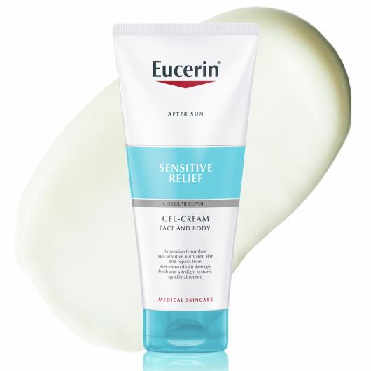EUCERIN AFTER SUN SENSITIVE RELIEF PÄEVITUSJÄRGNE GEEL-KREEM 200ML
