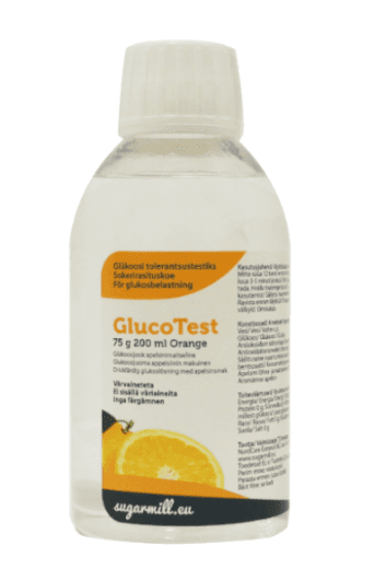 GLUCOTEST GLÜKOOSIJOOK ORANGE VÄRVAINEVABA 75G 200ML