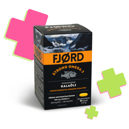 FJORD STRONG OMEGA-3 KALAÕLI KAPSLID N80