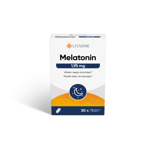 LIVSANE MELATONIIN TBL 1,95MG N30
