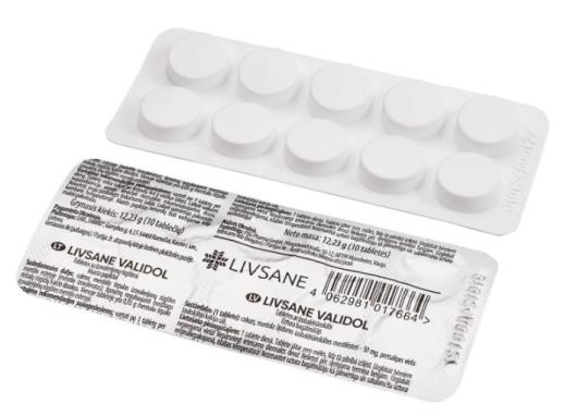 LIVSANE VALIDOL TBL N10