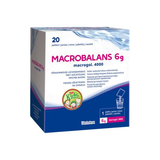 MACROBALANS SUUKAUDSE LAHUSE PULBER LASTELE 6G N20