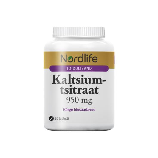 NORDLIFE KALTSIUMTSITRAAT TBL 950MG N60