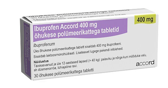 IBUPROFEN ACCORD ÕHUK. POLÜM.KAT. TBL 400MG N30