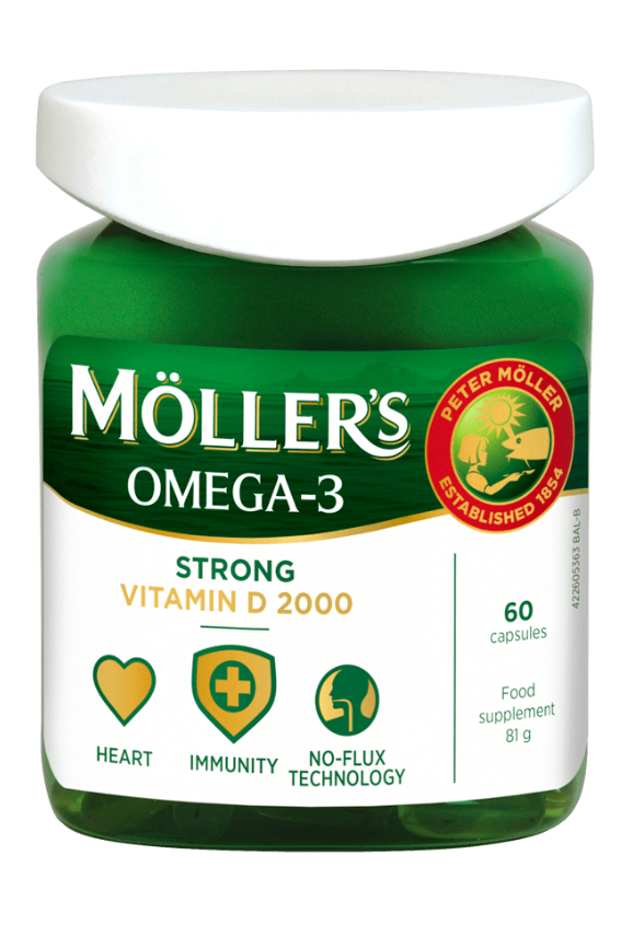 MÖLLER'S STRONG VITAMIIN D KALAMAKSAÕLI KAPSLID N60