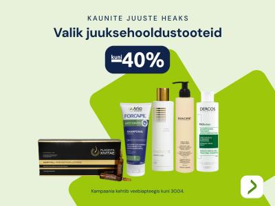 Valik juuksehooldustooteid kuni  40%