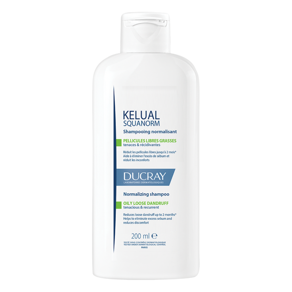 DUCRAY KELUAL SQUANORM SHAMPOON RASUSELE PEANAHALE 200ML