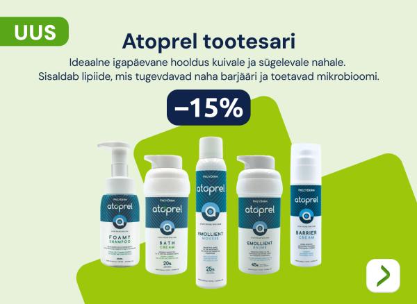 Atoprei tootesari -15%