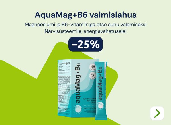 AquaMag+B6 valmislahus -25%