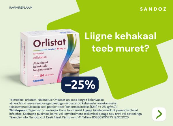 Orlistat -25%
