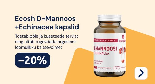 Ecosh D-mannoos + Echinacea kapslid -20%