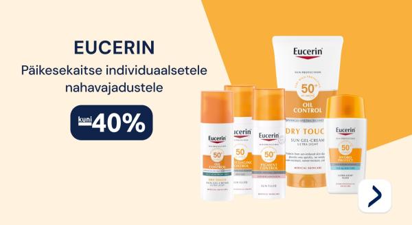 Eucerin päikesekaitsetooted kuni -40%