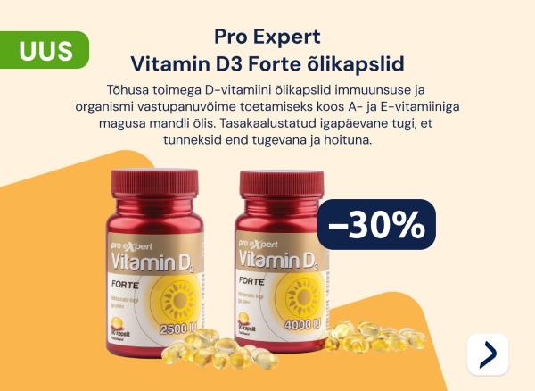 Pro Expert Vitamin D3 Forte õlikapslid -30%
