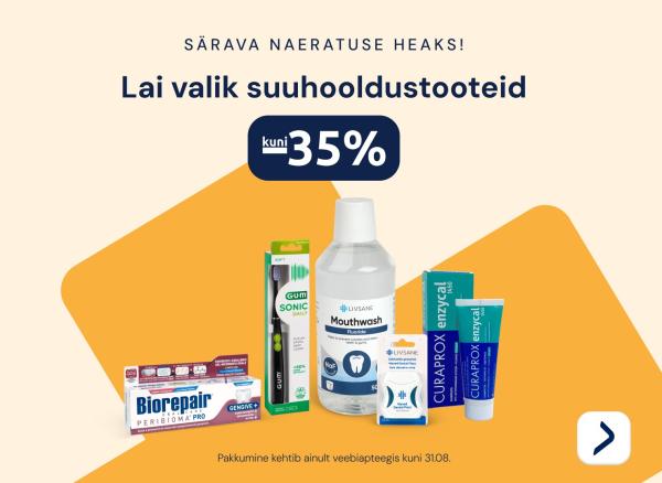 Lai valik suuhooldustooteid kuni -35%