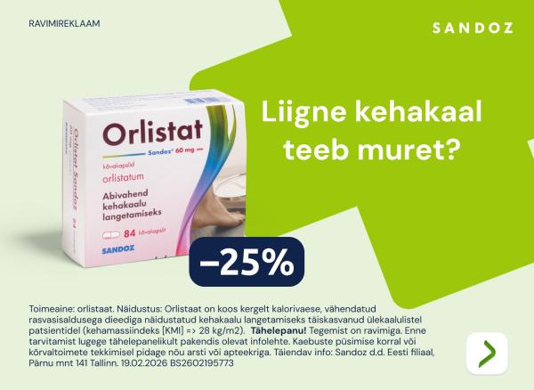 Orlistat -25%