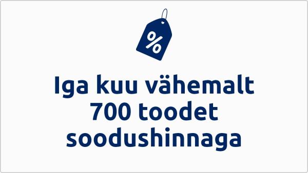 Iga kuu vähemalt 700 toodet soodushinnaga