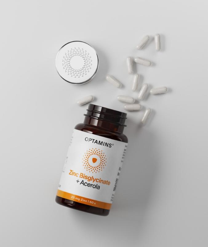 OPTAMINS TSINK BISGLÜTSINAAT +ACEROLA KAPSLID N60