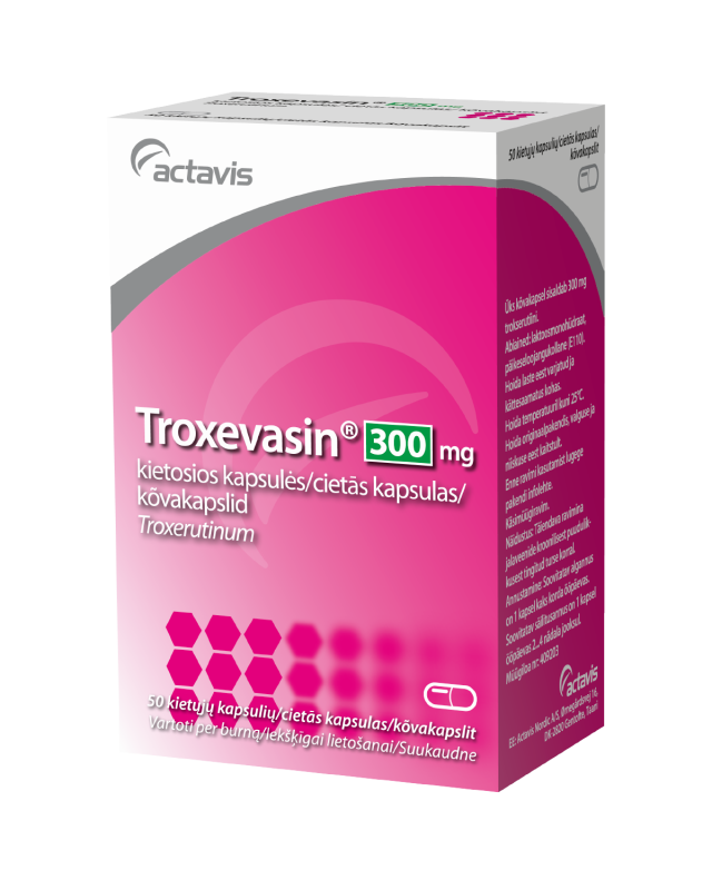 TROXEVASIN KÕVAKAPSEL 300MG N50
