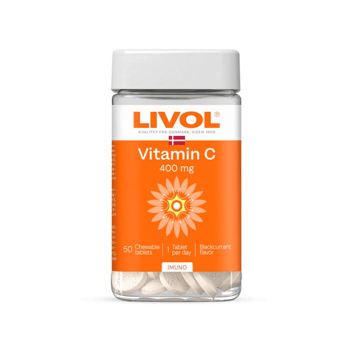 LIVOL VITAMIIN C NÄRIMISTBL MUSTSÕSTRAMAITSELINE N50