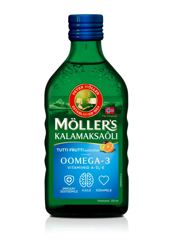MÖLLER'S KALAMAKSAÕLI TUTTI-FRUTTI 250ML