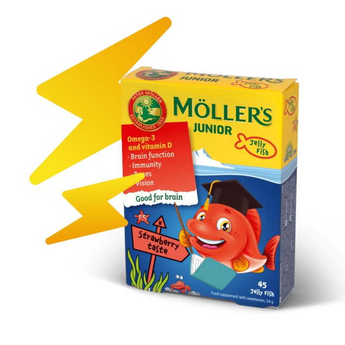 MÖLLER'S JUNIOR GEELKALAKESED MAASIKAMAITSELISED N45