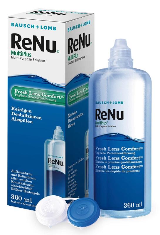 RENU MULTI PLUS KONTEINER + KONTAKTLÄÄTSE DESIFINTSEERITUD LAHUS 360ML