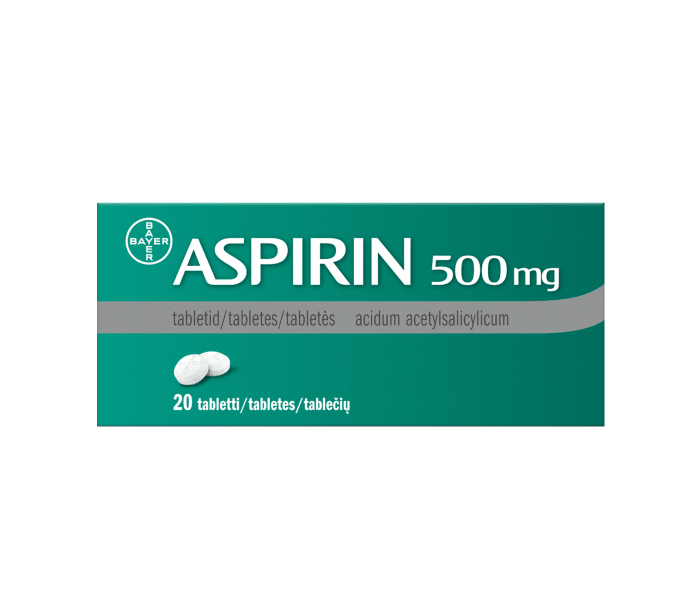 ASPIRIN TBL 500MG N20