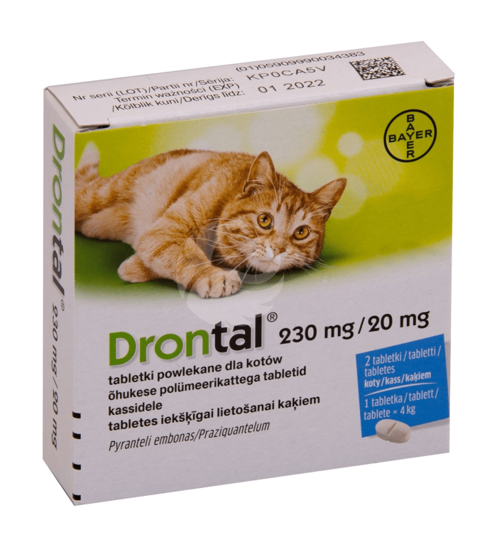 DRONTAL ÕHUKE POLÜMEERKATTEGA TBL 20MG+80MG N2