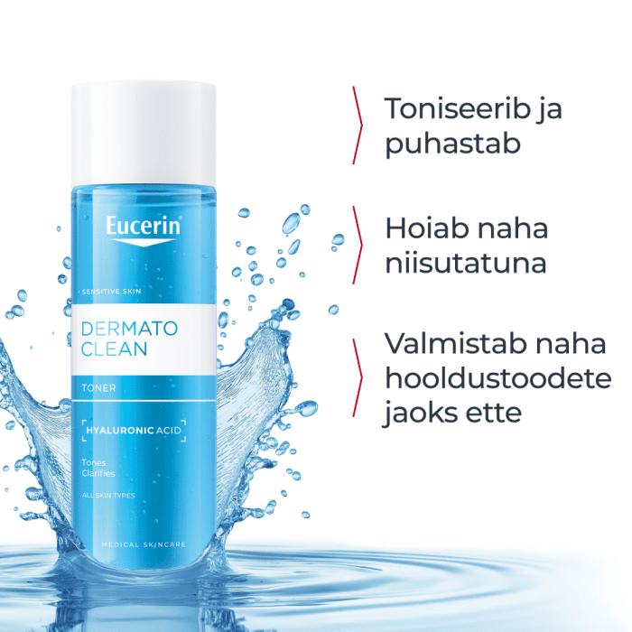 EUCERIN DERMATOCLEAN NÄOVESI TUNDLIKULE NAHALE 200ML