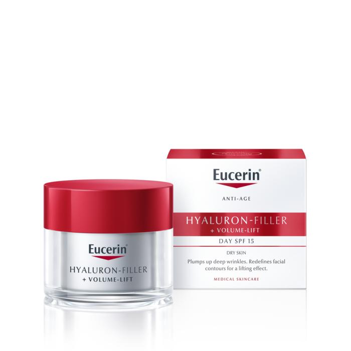 EUCERIN HYALURON-FILLER+VOLUME PÄEVAKREEM KUIVALE NAHALE 50ML