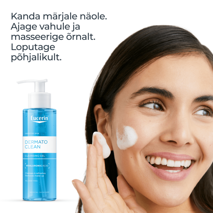 EUCERIN DERMATOCLEAN NÄOPUHASTUSGEEL 200ML