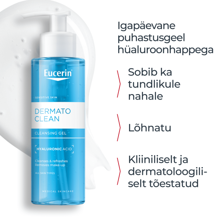 EUCERIN DERMATOCLEAN NÄOPUHASTUSGEEL 200ML