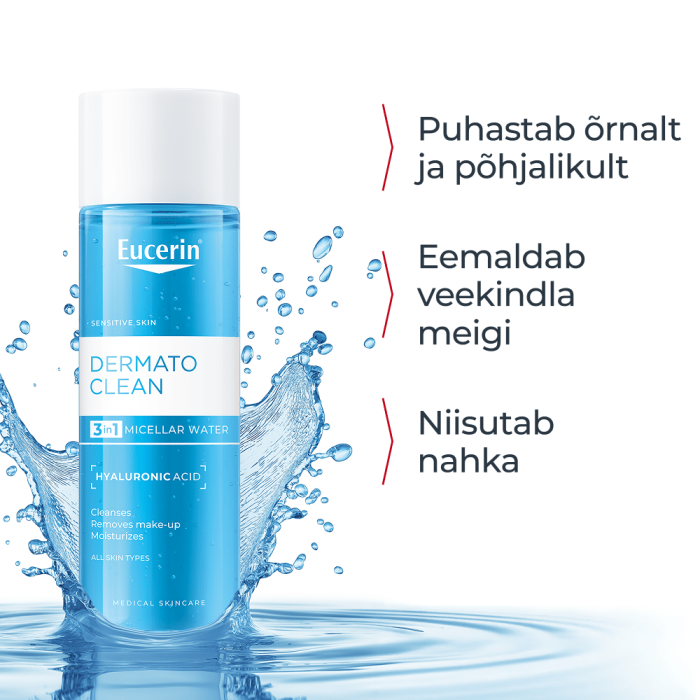 EUCERIN DERMATOCLEAN 3IN1 MITSELLAARVESI 400ML