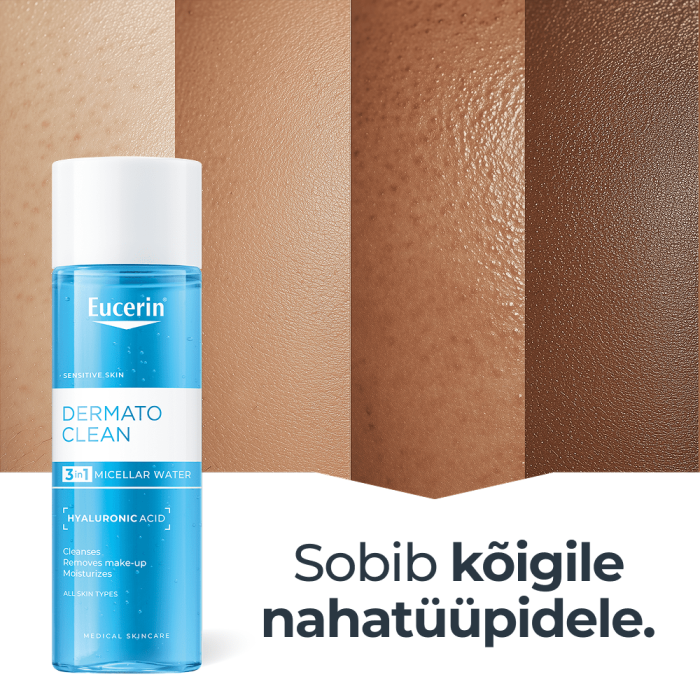 EUCERIN DERMATOCLEAN 3IN1 MITSELLAARVESI 400ML