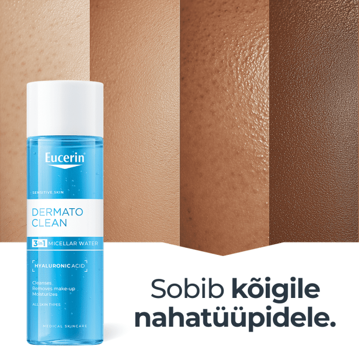 EUCERIN DERMATOCLEAN 3IN1 MITSELLAARVESI 400ML