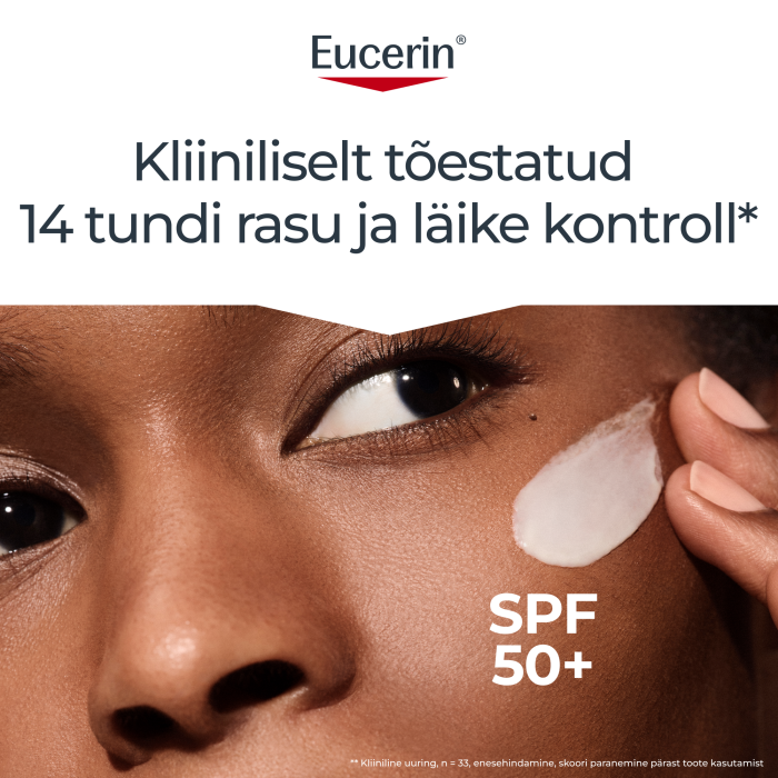 EUCERIN SUN PÄIKESEKAITSE GEEL-KREEM NÄOLE SPF50 50ML