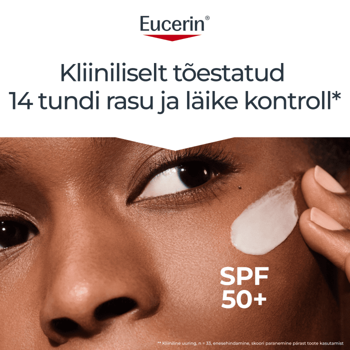 EUCERIN SUN PÄIKESEKAITSE GEEL-KREEM NÄOLE SPF50 50ML