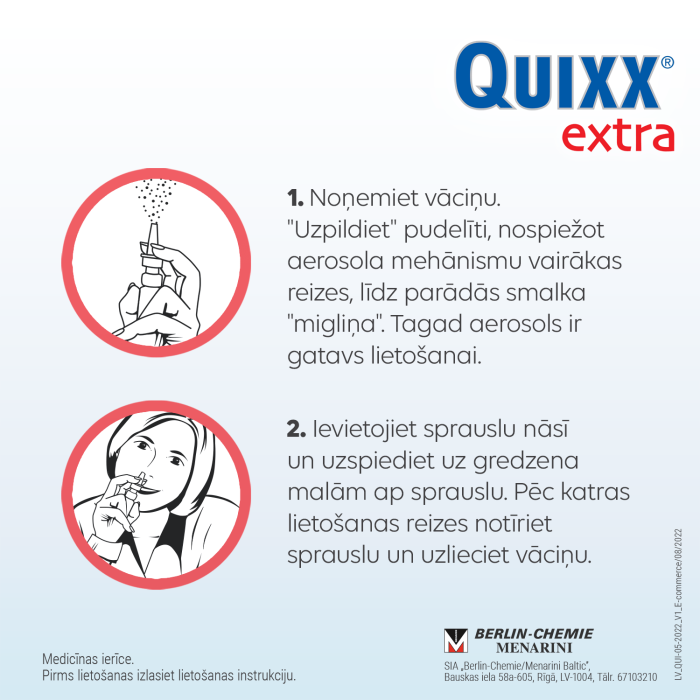 QUIXX EXTRA NINASPREI EUKALÜPT HÜPERTOONILINE 30ML