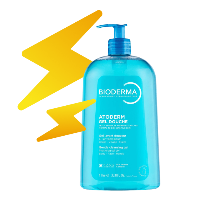 BIODERMA ATODERM DUSHIGEEL NIISUTAV PUMBAGA 1000ML