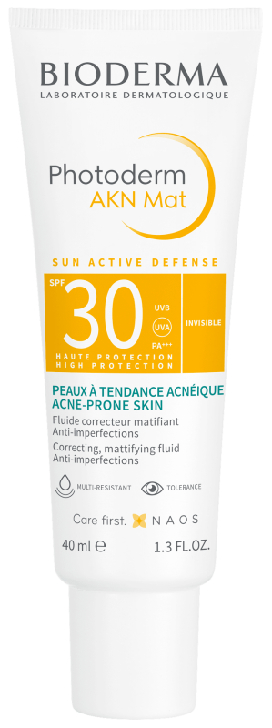 BIODERMA PHOTODERM AKN MAT PÄIKESEKAITSEKREEM SPF30 40ML