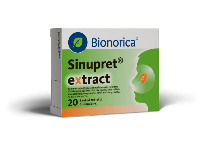 SINUPRET EXTRACT KAETUD TBL 12MG+36MG+36MG+36MG+36MG N20