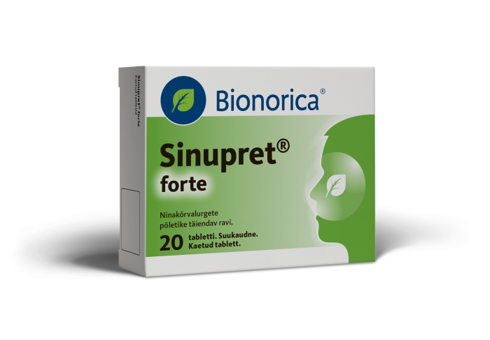 SINUPRET FORTE KAETUD TBL 12MG+36MG+36MG+36MG+36MG N20