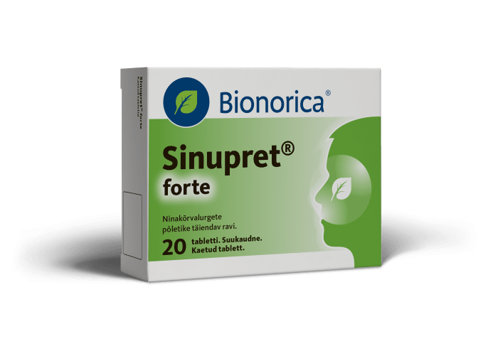 SINUPRET FORTE KAETUD TBL 12MG+36MG+36MG+36MG+36MG N20