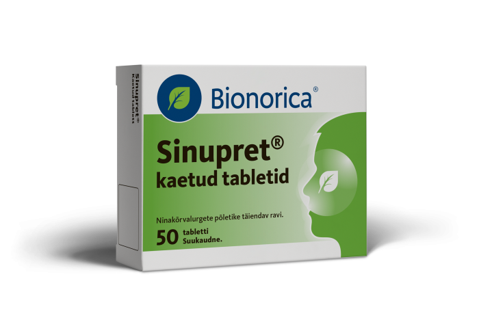 SINUPRET KAETUD TBL 6MG+18MG+18MG+18MG+18MG N50