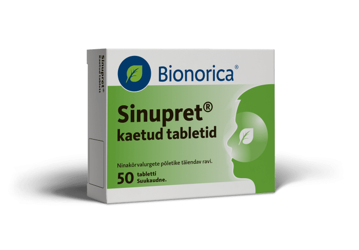SINUPRET KAETUD TBL 6MG+18MG+18MG+18MG+18MG N50