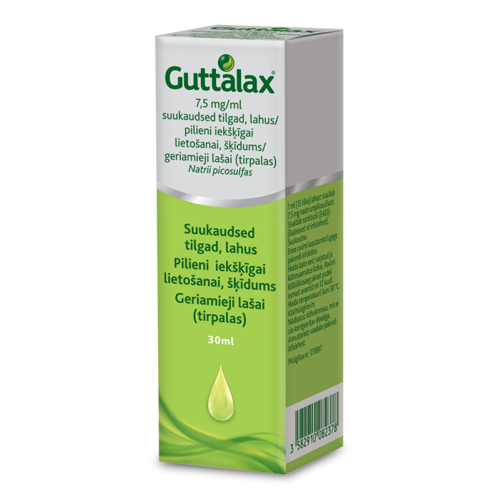 GUTTALAX SUUKAUDSED TILGAD LAHUS 7.5MG 1ML 30ML N1