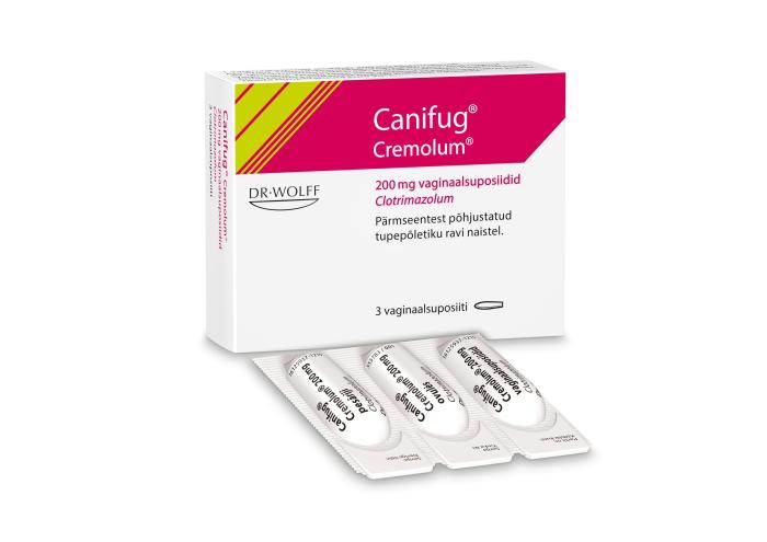 CANIFUG CREMOLUM VAGINAALNE SUPOSIID 200MG N3