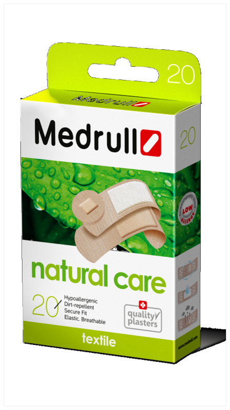 MEDRULL NATURAL CARE PLAASTER 3 SUURUST TEKSTIIL N20